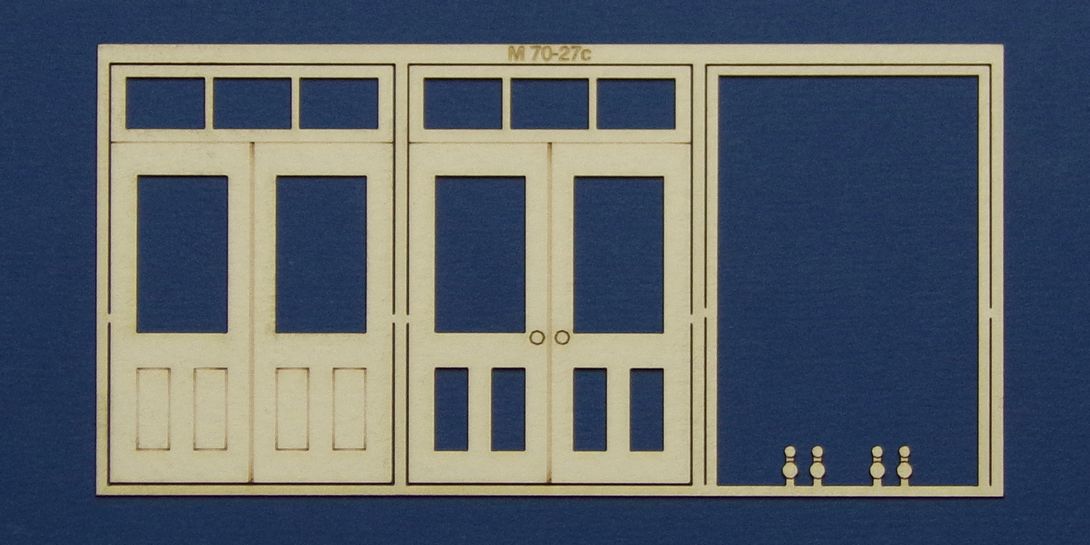 M 70-27c O gauge double door with square transom type 3 Double door with square transom type 3 